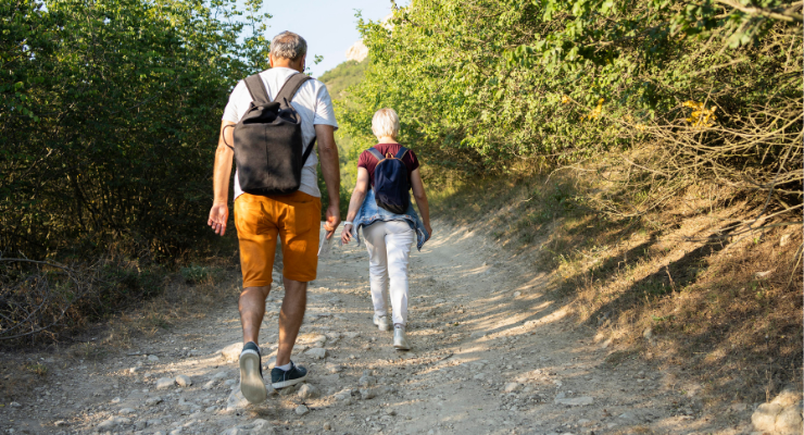 balade au mont de saule avec le centre social du trait d'union d'évron en mayenne