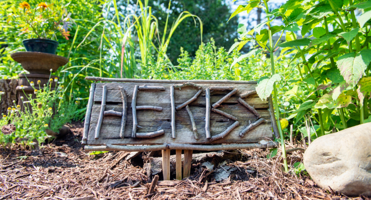 Conception de panneaux pour le jardin du Trait d’Union