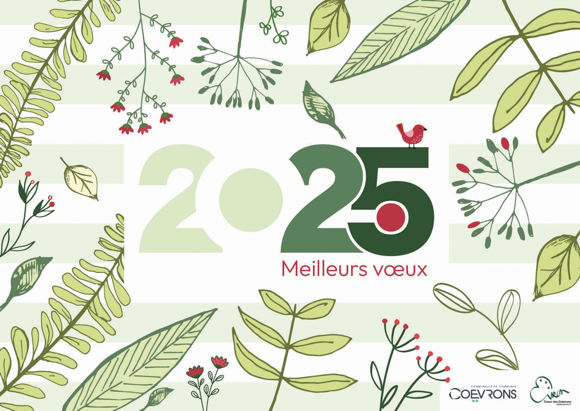 La ville d’Évron vous souhaite de joyeuses fêtes et vous adresse ses meilleurs vœux pour l’année 2025 !