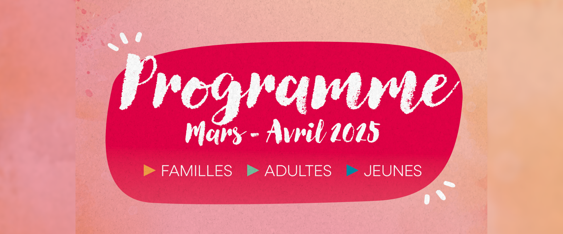 Programme du centre social le trait d’union mars et avril 2025